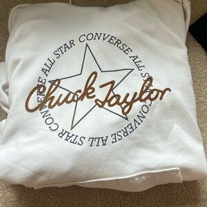 White chuck Taylor hoodie